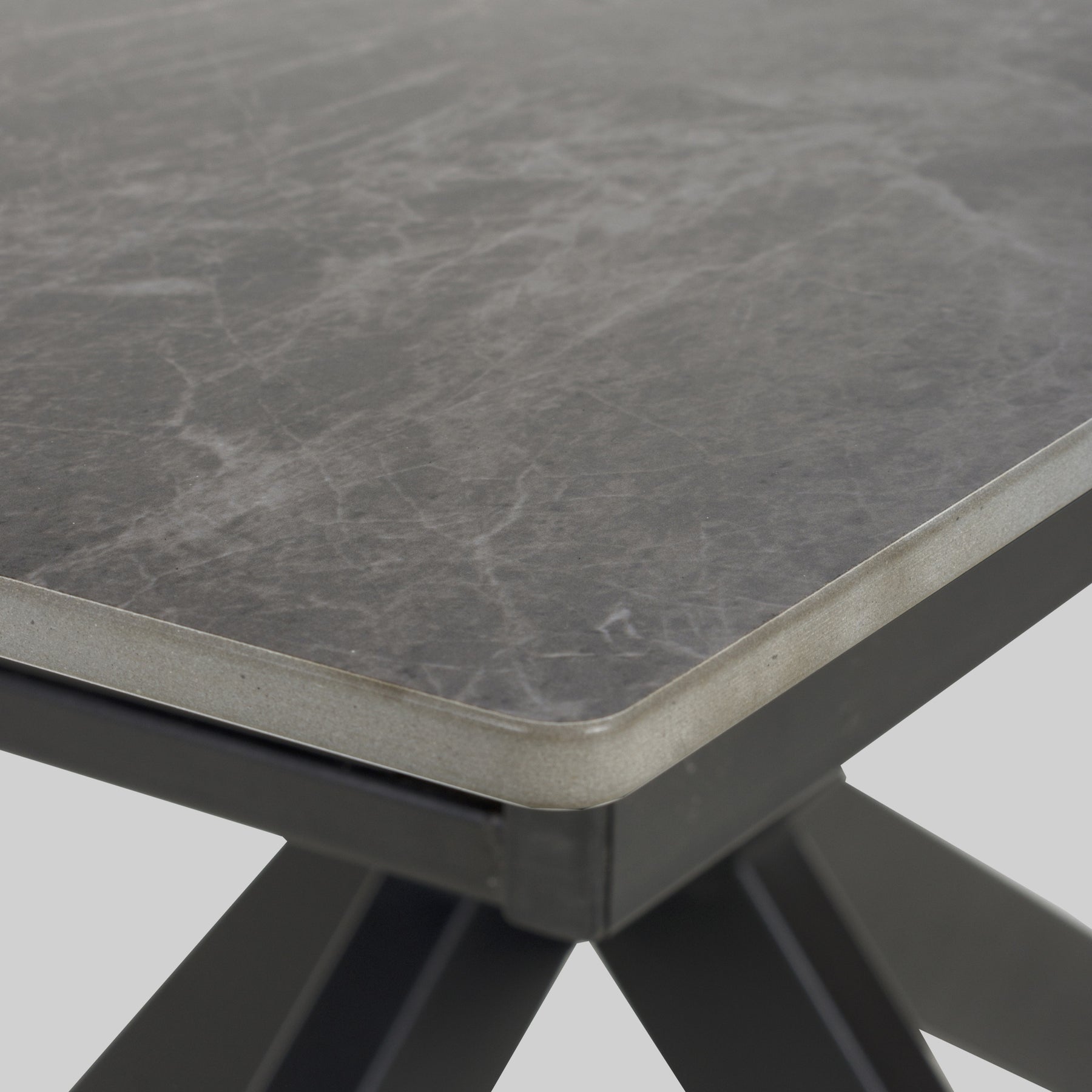 Farnell Ceramic Extending Dining Table Grey from Roseland Furniture
