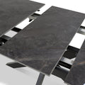 Farnell Ceramic Extending Dining Table Grey from Roseland Furniture