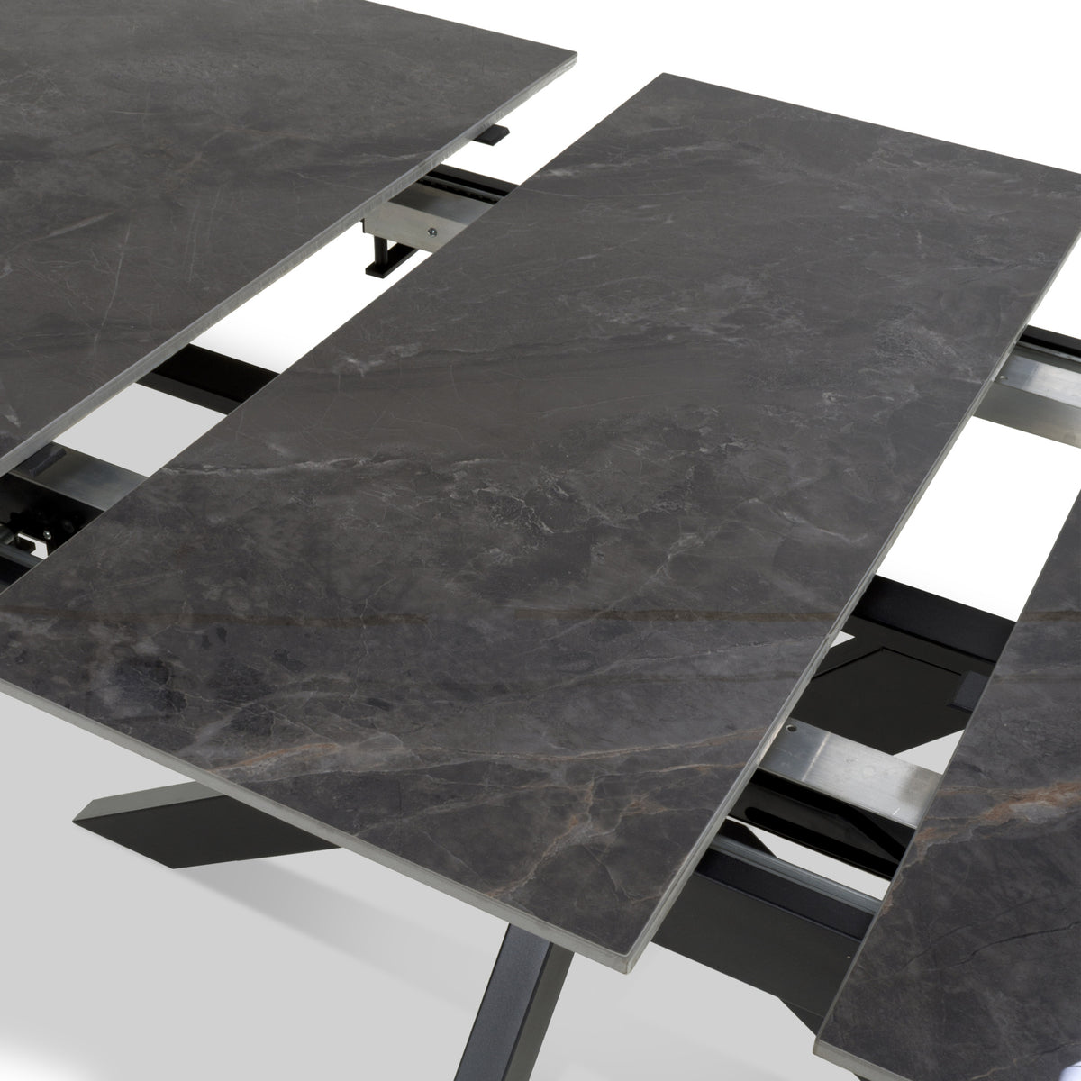 Farnell Ceramic Extending Dining Table Grey from Roseland Furniture