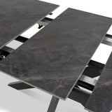 Farnell Ceramic Extending Dining Table Grey from Roseland Furniture