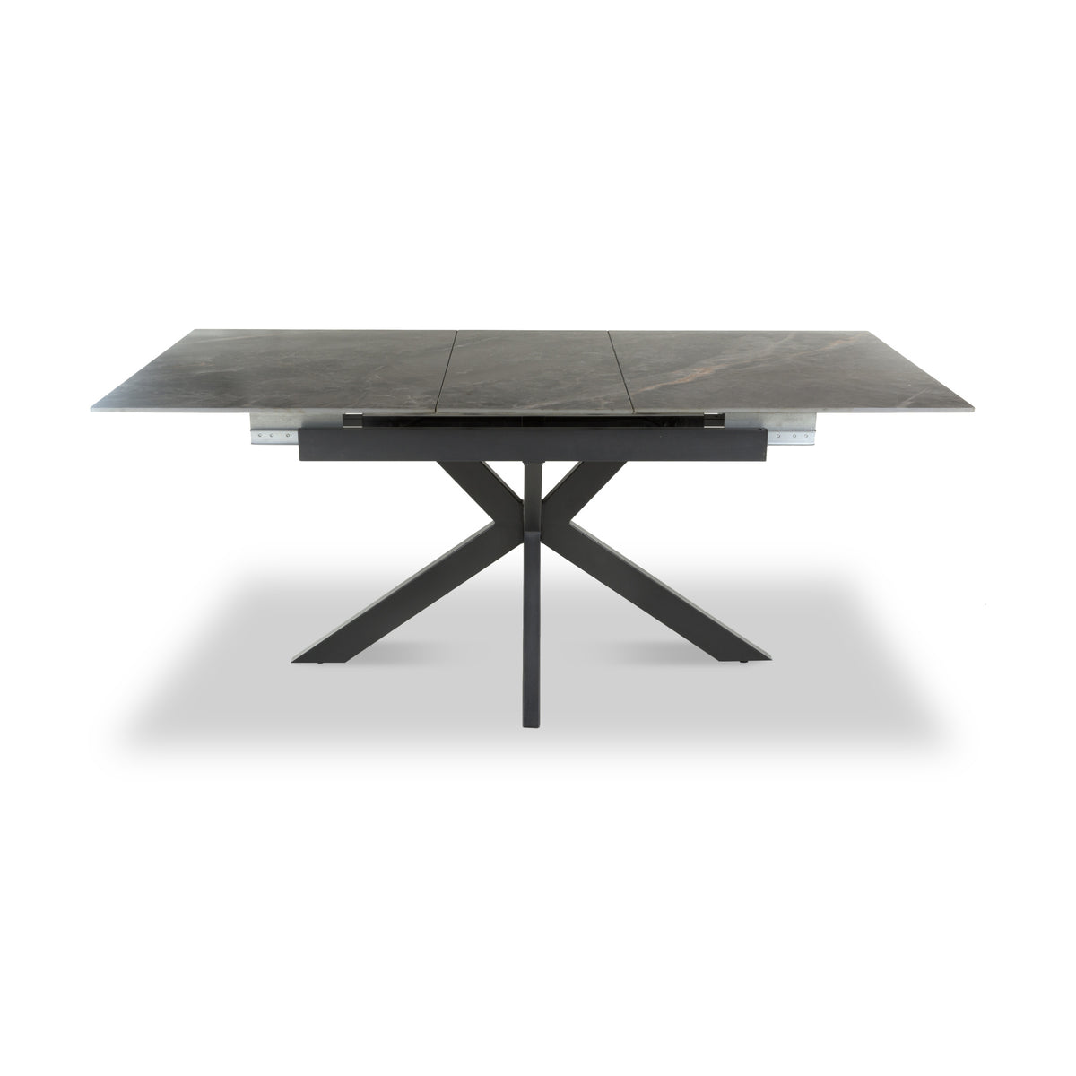 Farnell Ceramic Extending Dining Table Grey from Roseland Furniture
