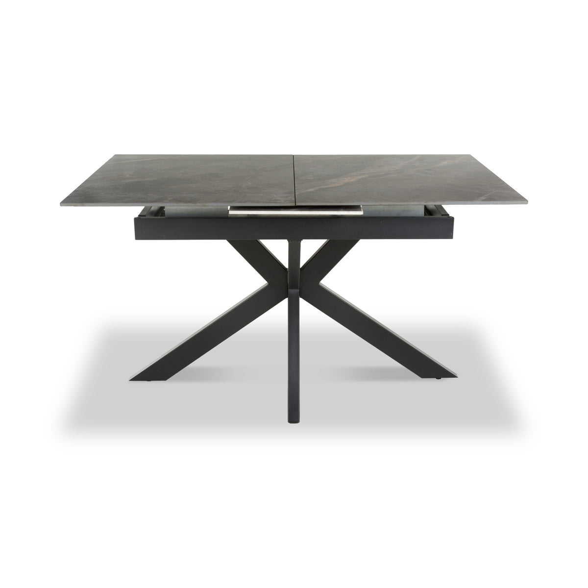 Farnell Ceramic Extending Dining Table Grey from Roseland Furniture