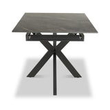 Farnell Ceramic Extending Dining Table Grey from Roseland Furniture