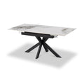 Farnell Ceramic Ext Dining Table White from Roseland Furniture