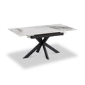 Farnell Ceramic Ext Dining Table White from Roseland Furniture