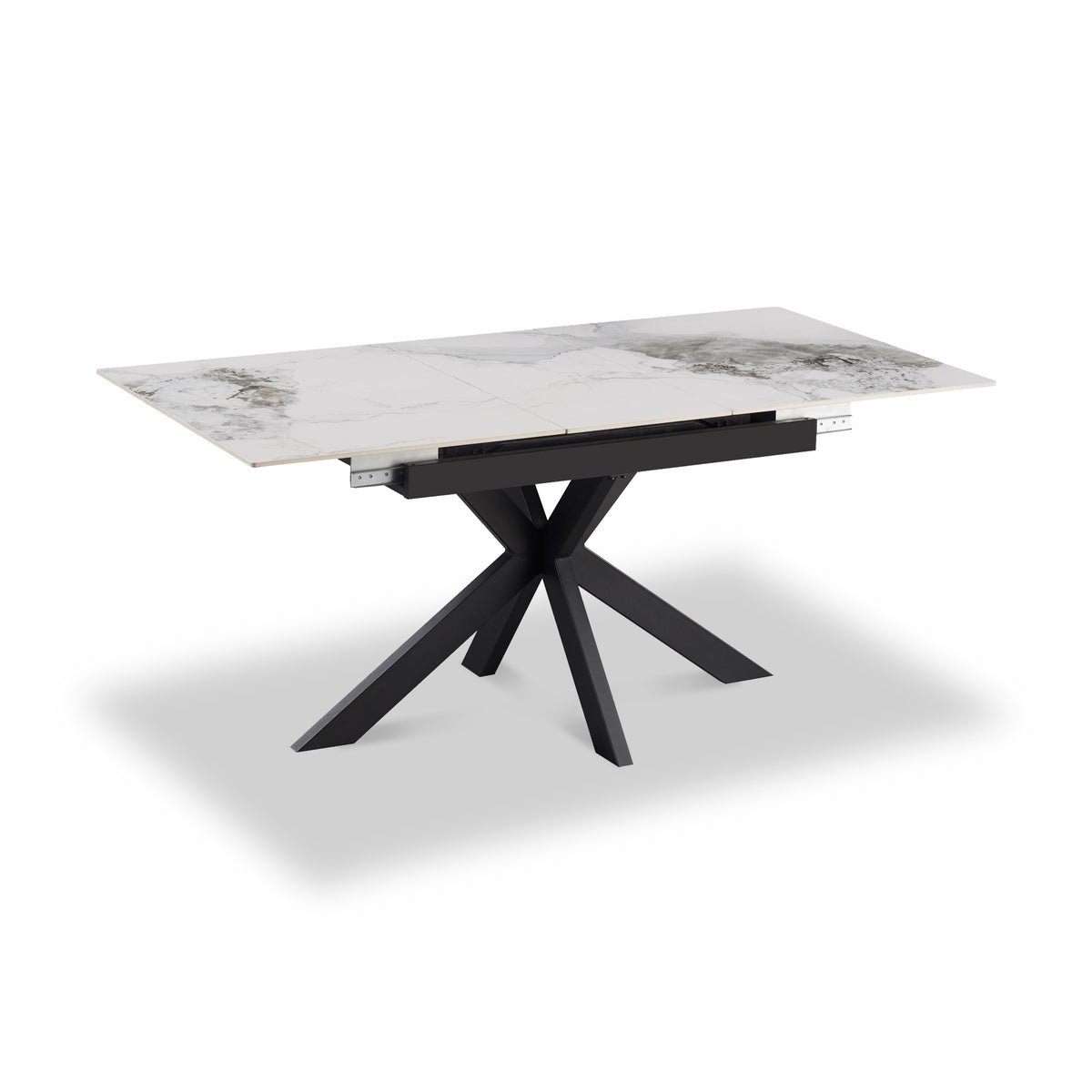 Farnell Ceramic Ext Dining Table White from Roseland Furniture