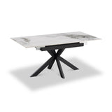 Farnell Ceramic Ext Dining Table White from Roseland Furniture