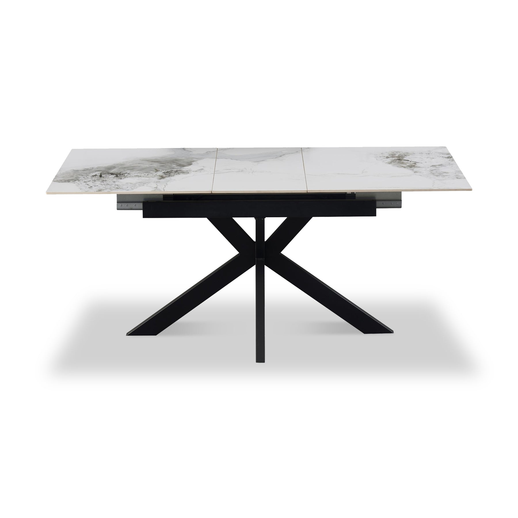 Farnell Ceramic Ext Dining Table White from Roseland Furniture