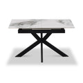 Farnell Ceramic Ext Dining Table White from Roseland Furniture
