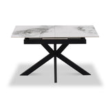 Farnell Ceramic Ext Dining Table White from Roseland Furniture