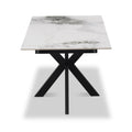 Farnell Ceramic Ext Dining Table White from Roseland Furniture