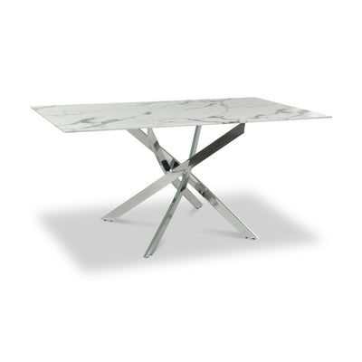 Melody 160cm Marble Effect Dining Table