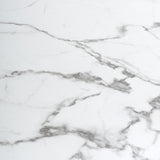 Melody 160cm Marble Effect Dining Table White Chrome from Roseland Furniture