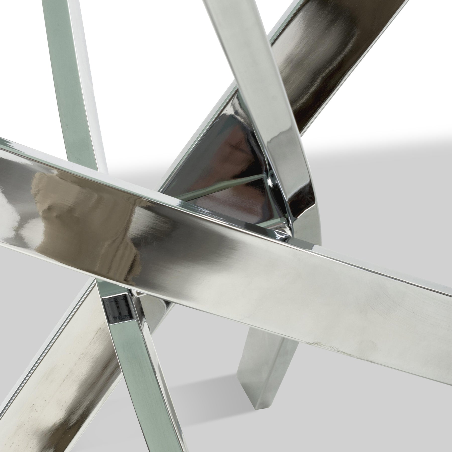 Melody 160cm Marble Effect Dining Table White Chrome from Roseland Furniture