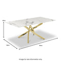 Melody Marble Effect Coffee Table White Gold from Roseland Furniture