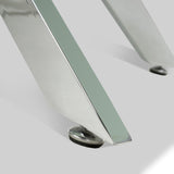 Melody Marble Effect Coffee Table White Chrome from Roseland Furniture