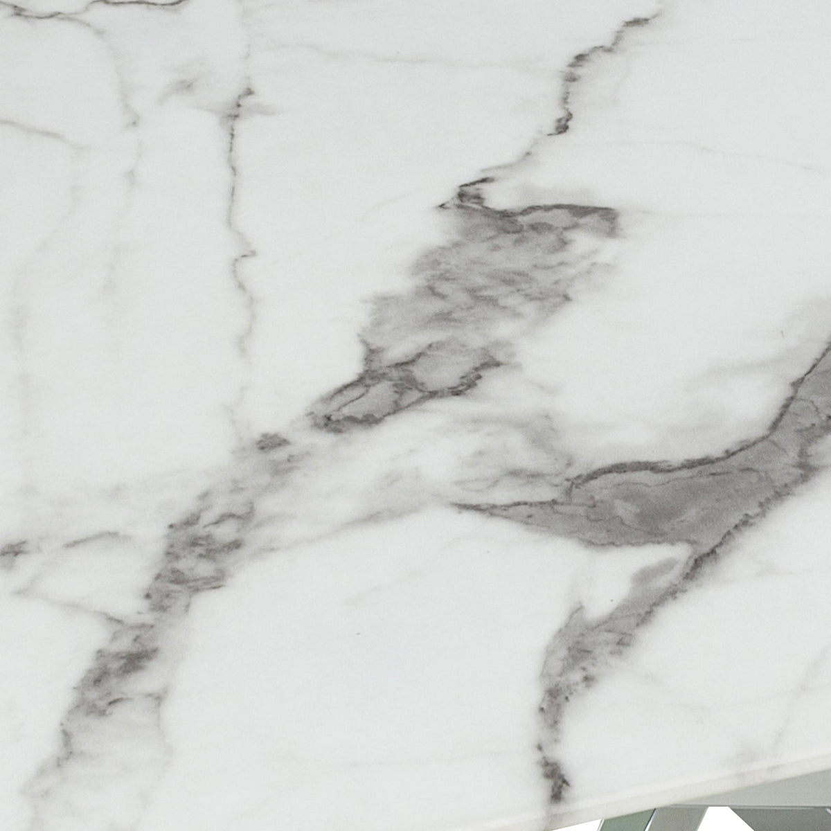 Melody Marble Effect Coffee Table White Chrome from Roseland Furniture