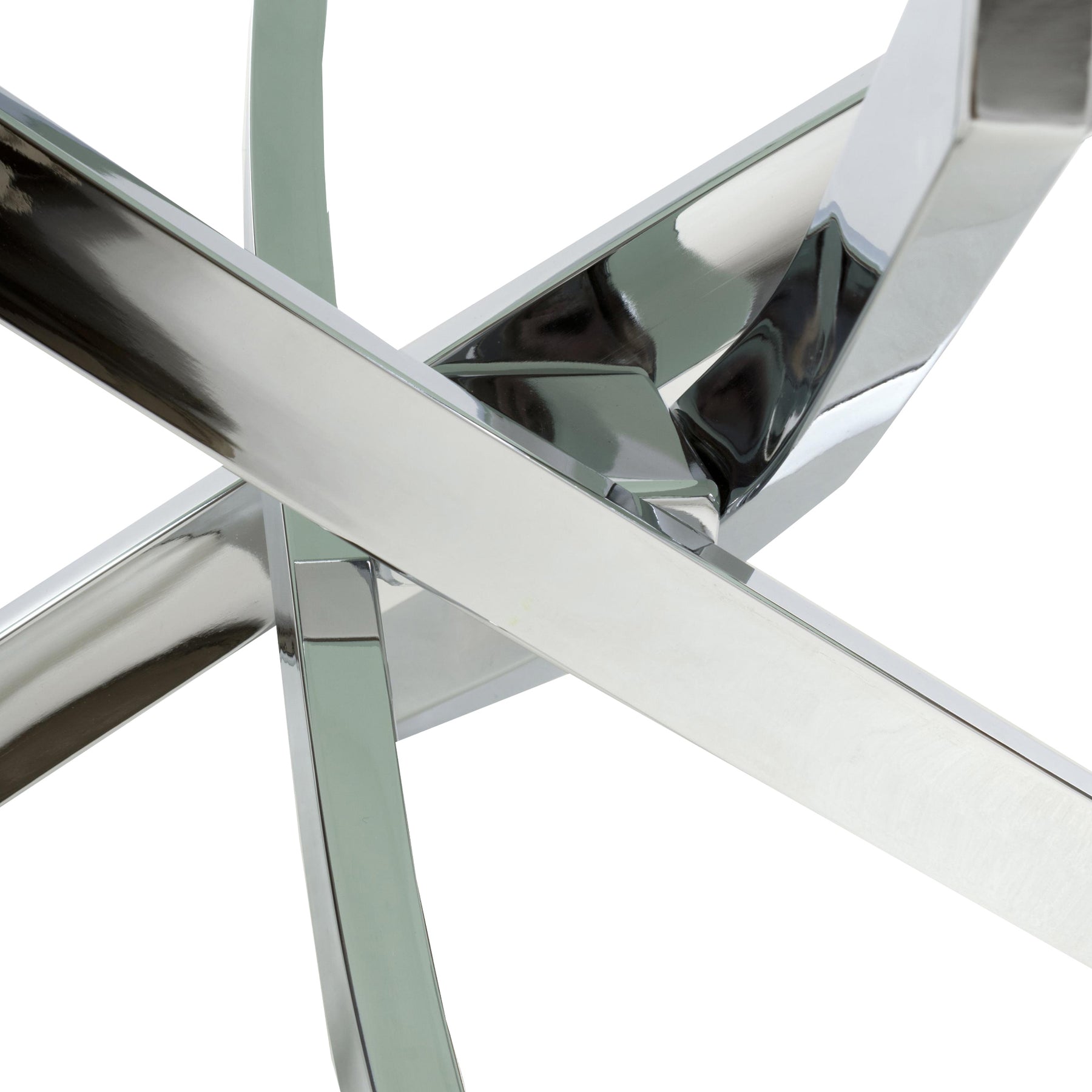 Melody Marble Effect Coffee Table White Chrome from Roseland Furniture