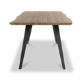 Crawley 160cm Natural Curve Dining Table from Roseland Furniture