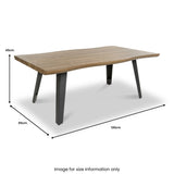 Crawley Natural Curve Coffee Table from Roseland Furniture