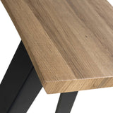 Crawley Natural Curve Console Table from Roseland Furniture