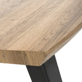 Crawley Natural Curve Side Table from Roseland Furniture