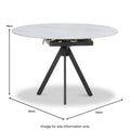 Acklam 120cm Round Dining Table from Roseland Furniture