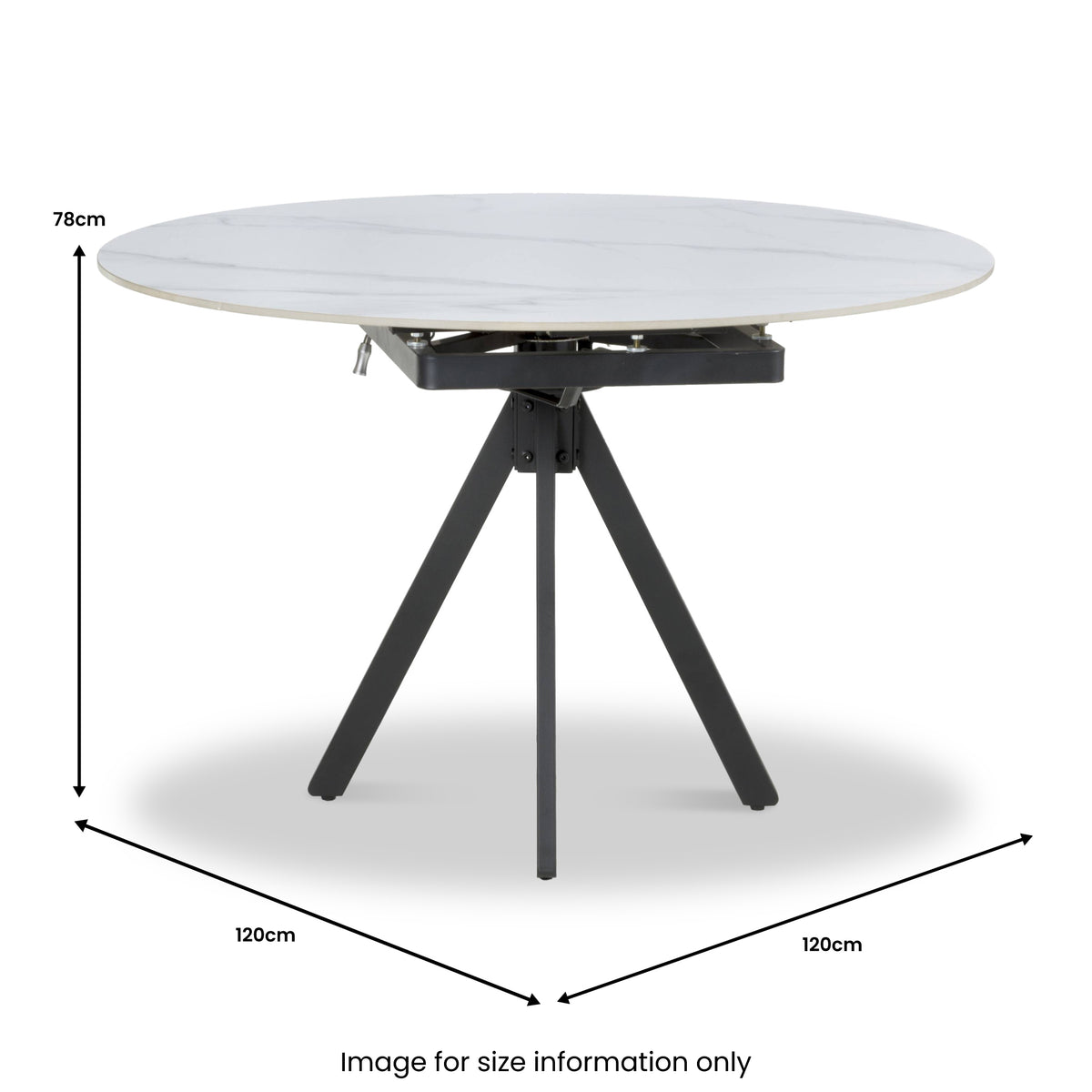 Acklam 120cm Round Dining Table from Roseland Furniture