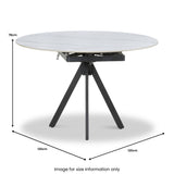 Acklam 120cm Round Dining Table from Roseland Furniture