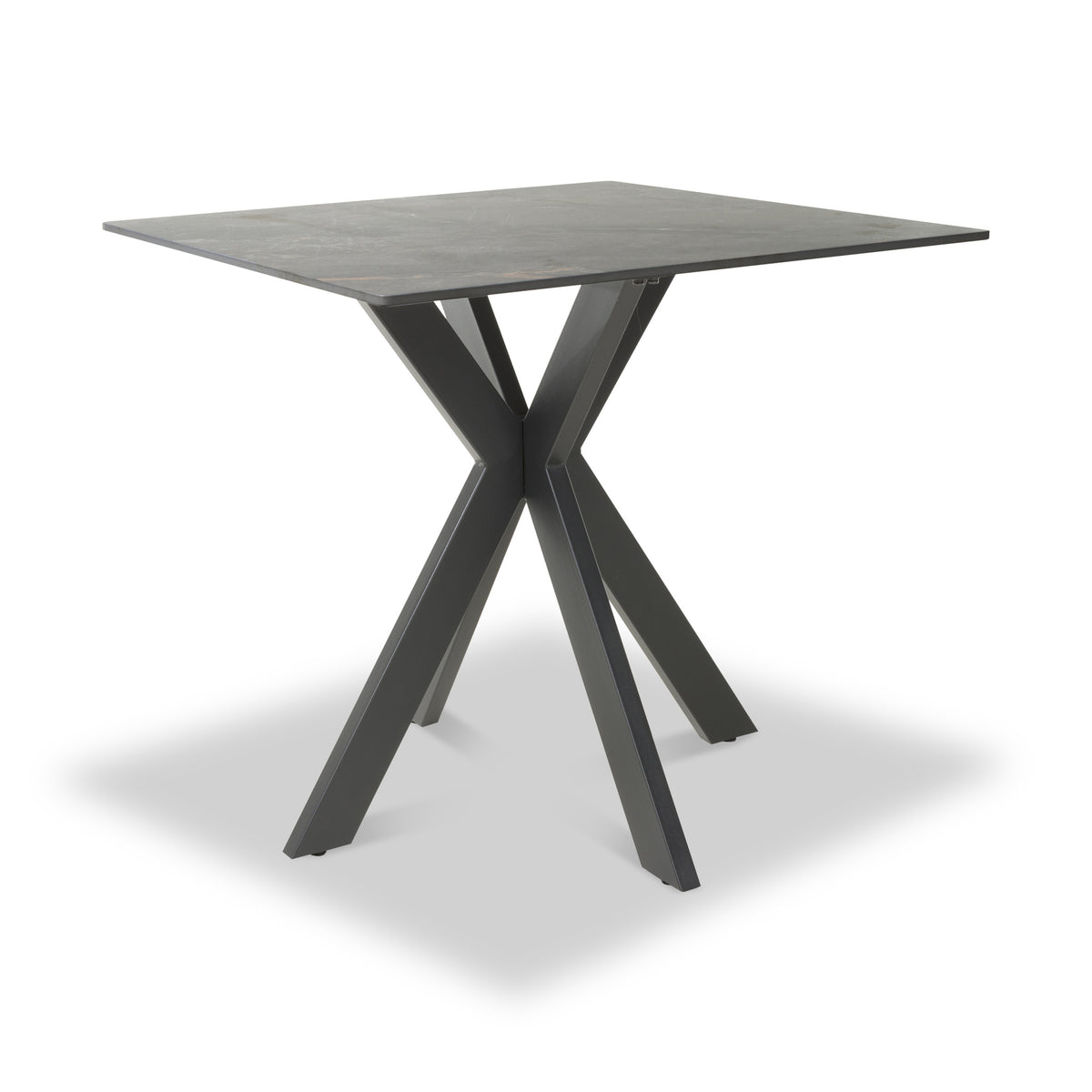 Farnell Ceramic 80cm Square Dining Table Grey from Roseland Furniture