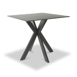 Farnell Ceramic 80cm Square Dining Table Grey from Roseland Furniture