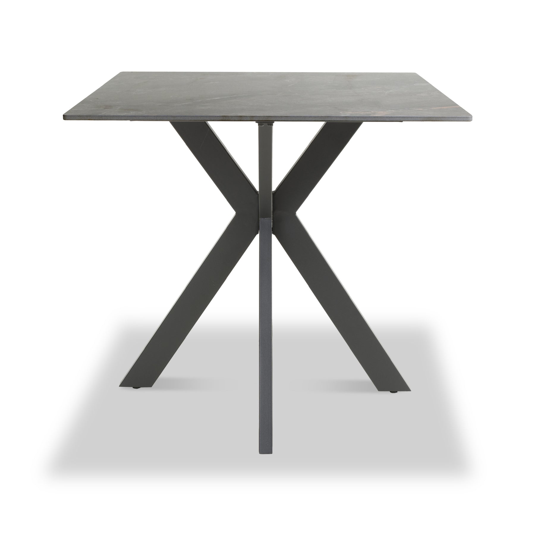 Farnell Ceramic 80cm Square Dining Table Grey from Roseland Furniture