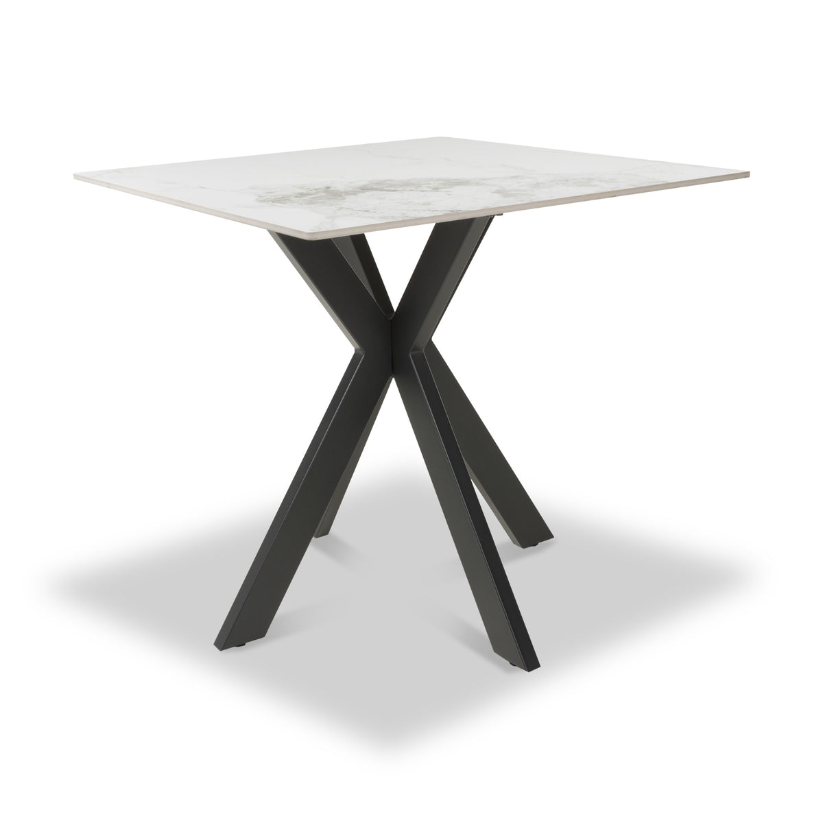 Farnell Ceramic 80cm Square Dining Table White from Roseland Furniture