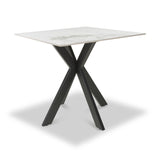 Farnell Ceramic 80cm Square Dining Table White from Roseland Furniture