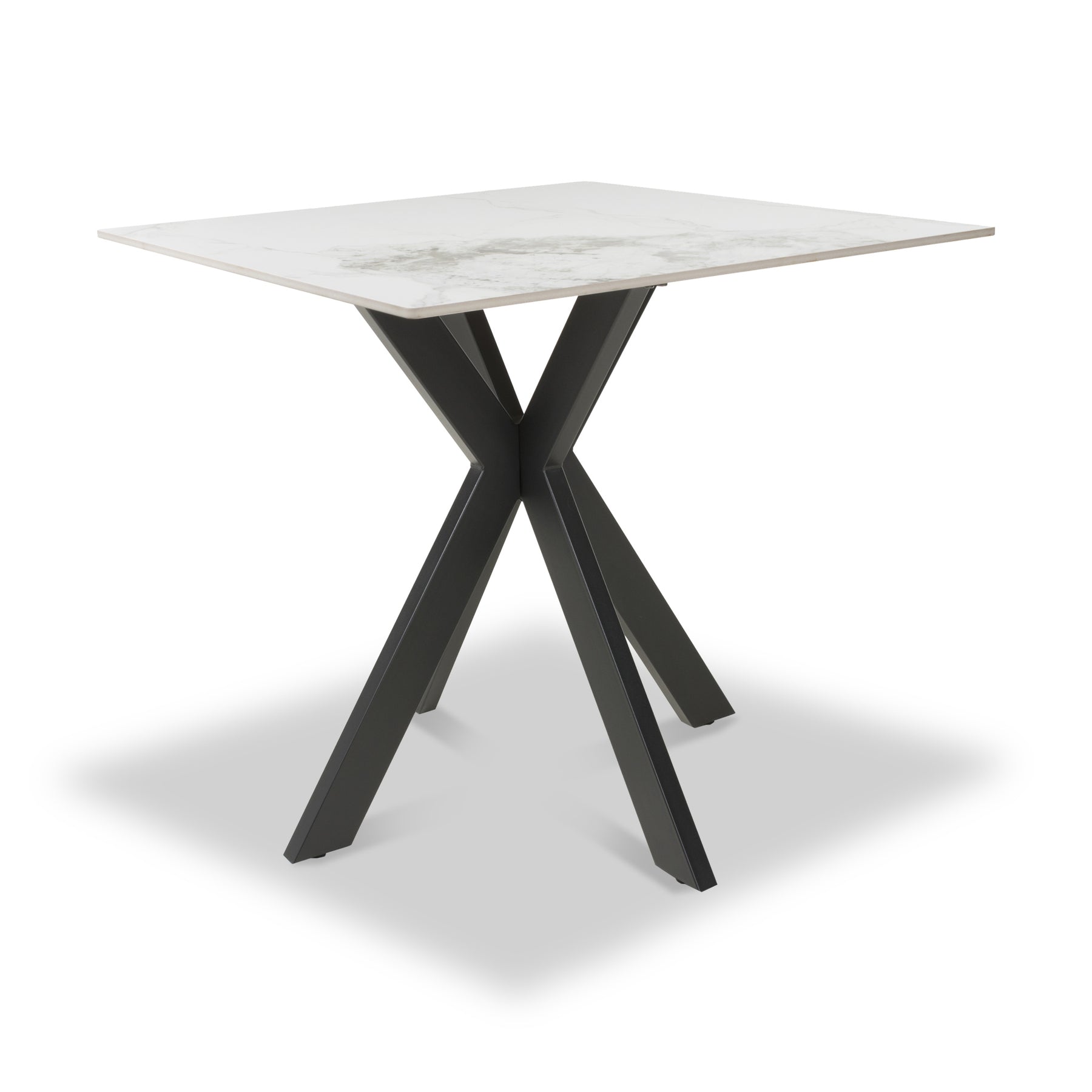 Farnell Ceramic 80cm Square Dining Table White from Roseland Furniture