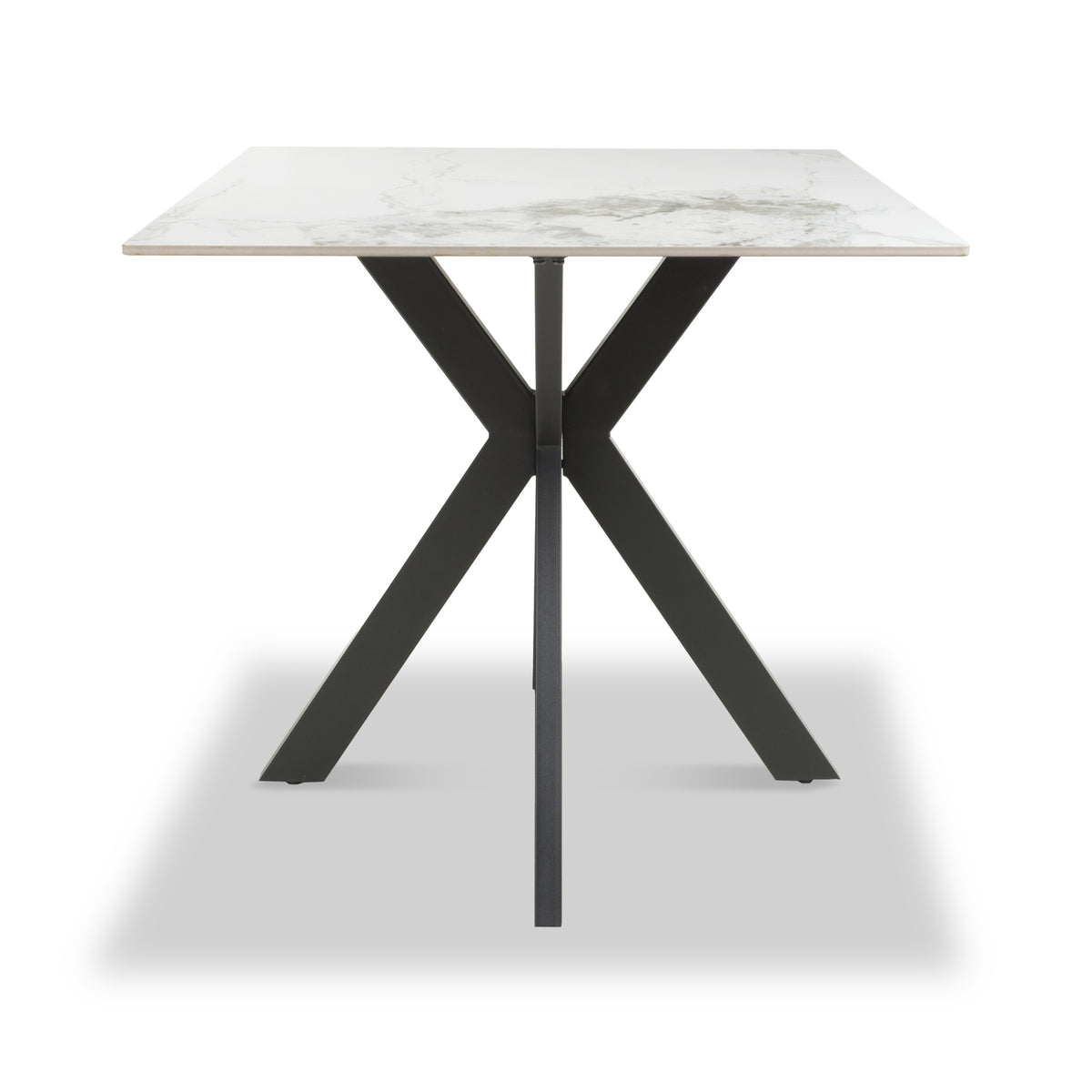 Farnell Ceramic 80cm Square Dining Table White from Roseland Furniture