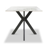 Farnell Ceramic 80cm Square Dining Table White from Roseland Furniture