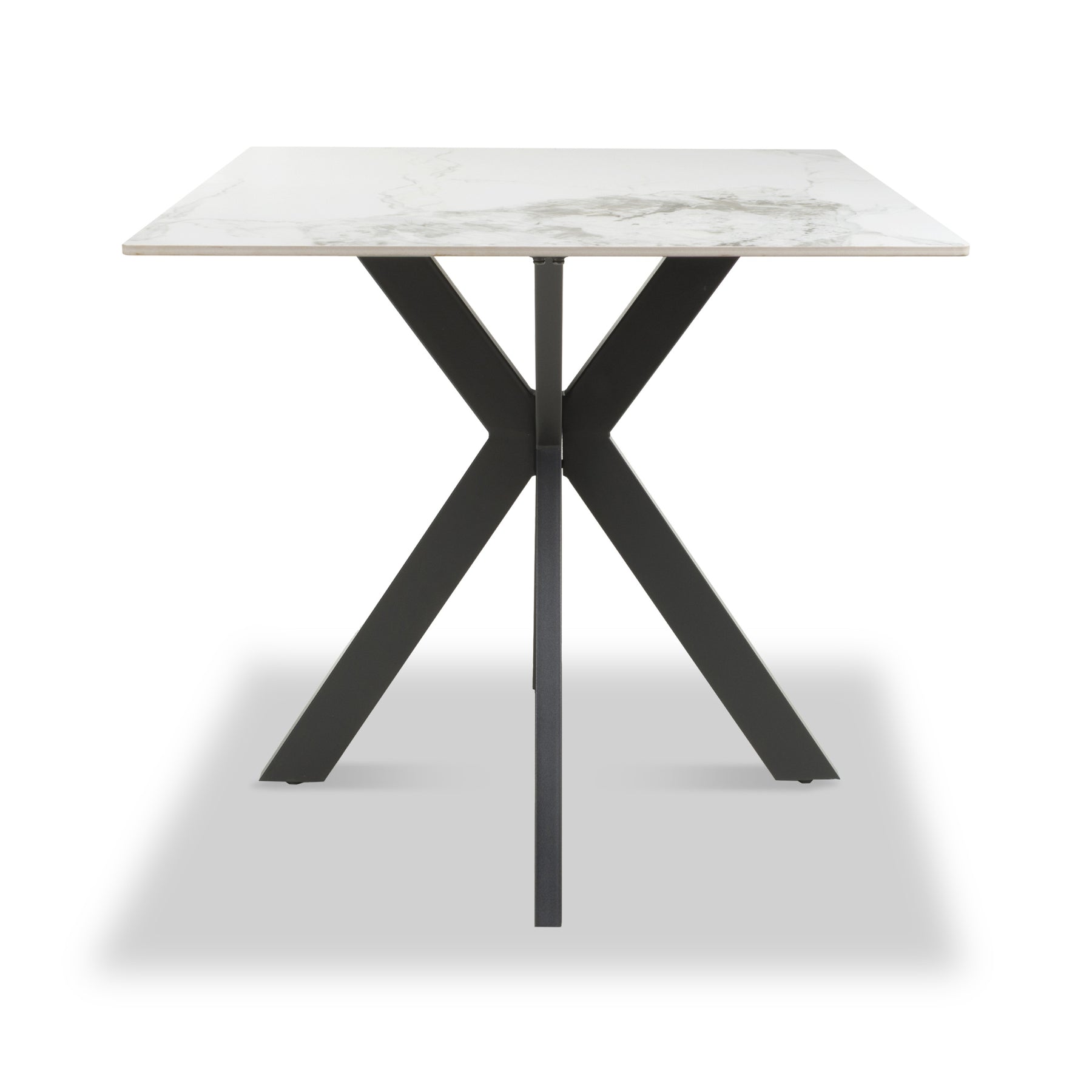 Farnell Ceramic 80cm Square Dining Table White from Roseland Furniture