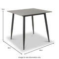 Avaston Square Dining Table Grey from Roseland Furniture