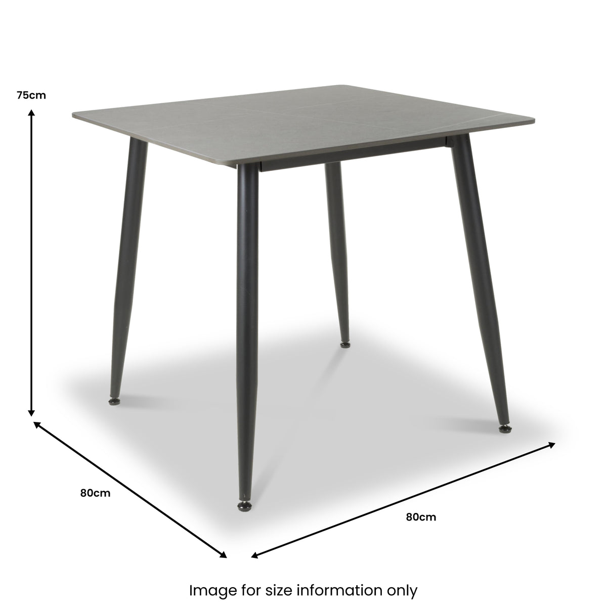 Avaston Square Dining Table Grey from Roseland Furniture