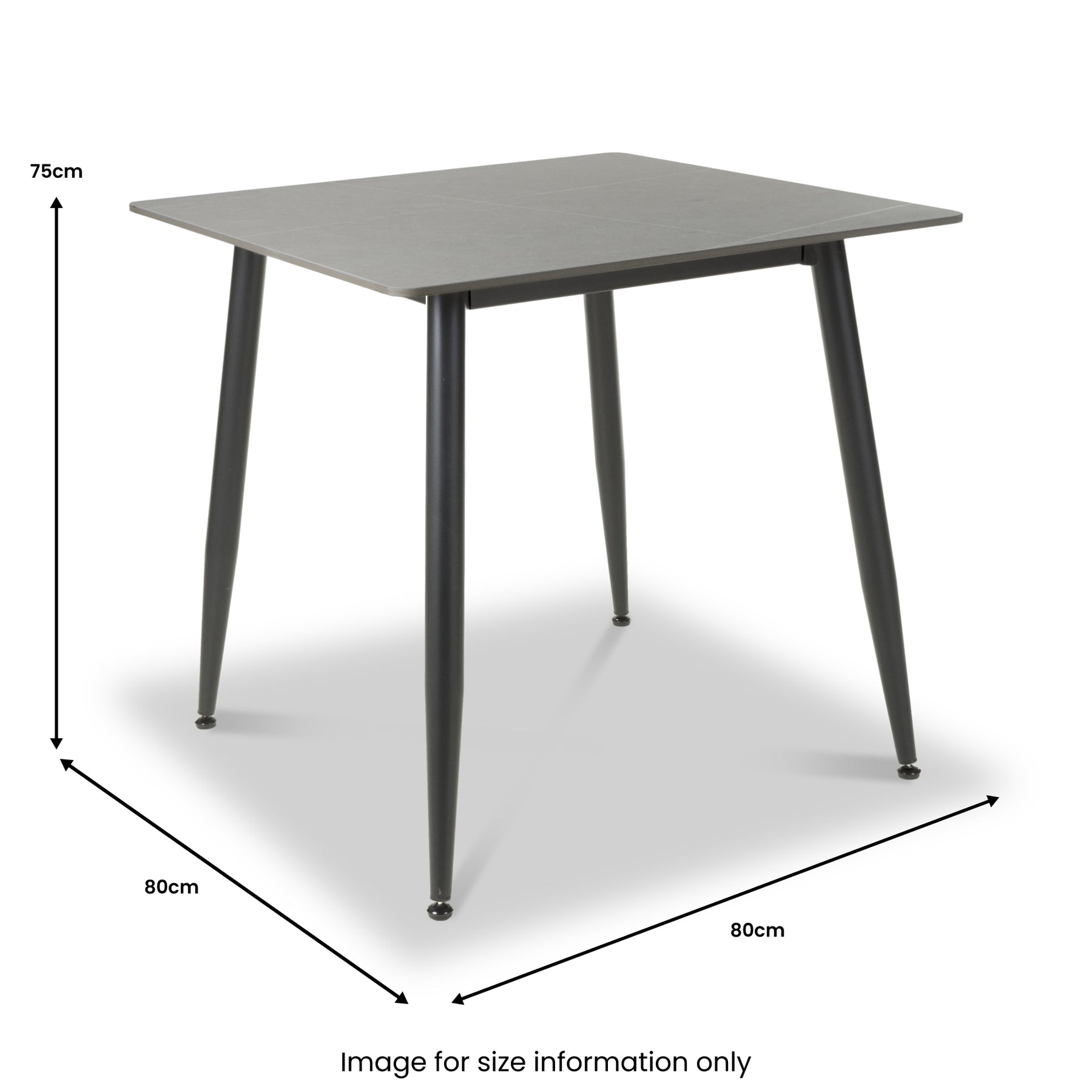 Avaston Square Dining Table Grey from Roseland Furniture