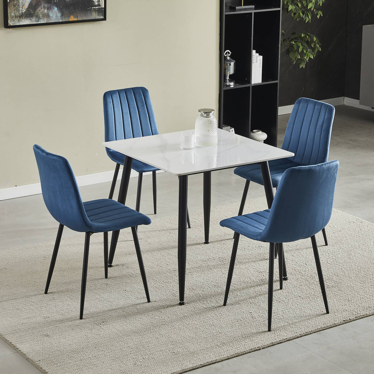 Avaston Square Dining Table White from Roseland Furniture