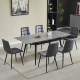 Avaston Extending Dining Table Grey from Roseland Furniture
