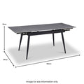 Avaston Extending Dining Table Grey from Roseland Furniture