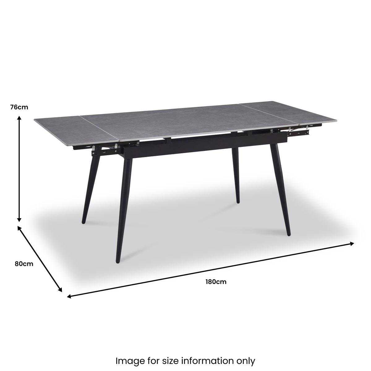 Avaston Extending Dining Table Grey from Roseland Furniture