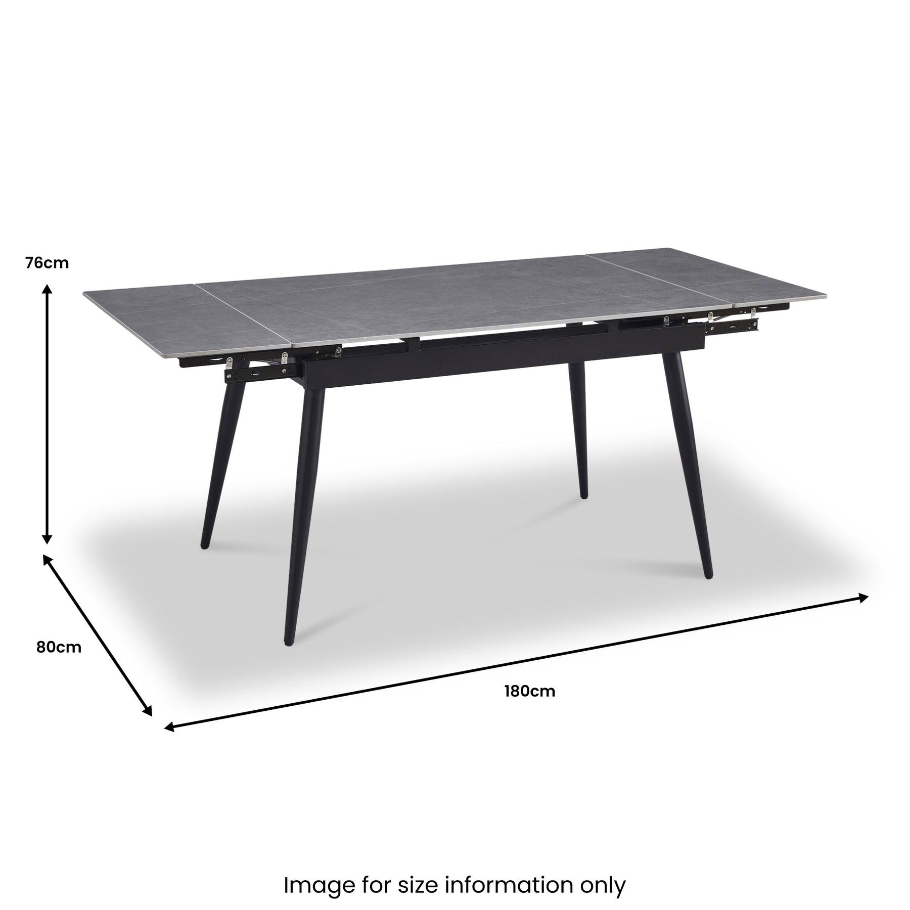Avaston Extending Dining Table Grey from Roseland Furniture