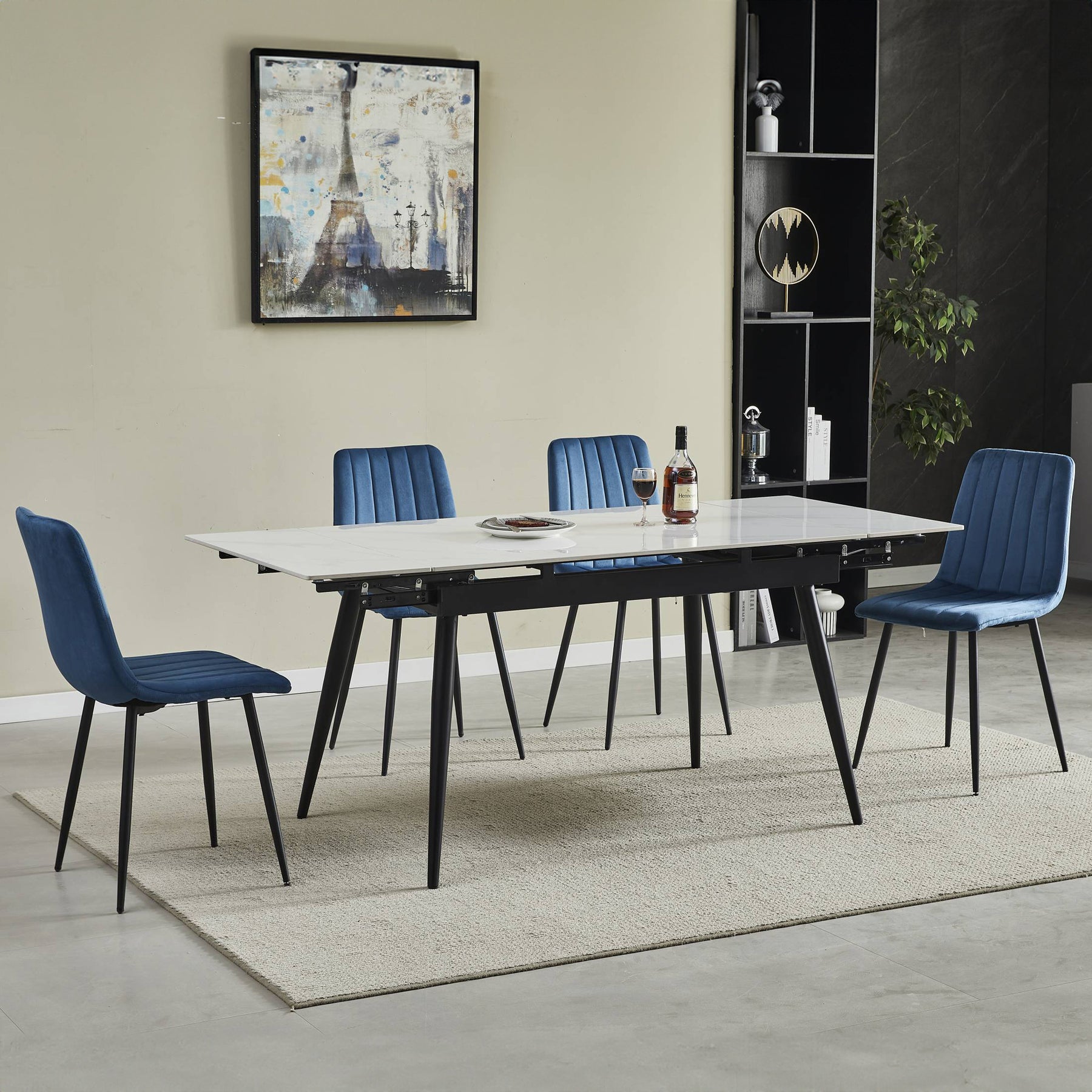 Avaston Extending Dining Table White from Roseland Furniture