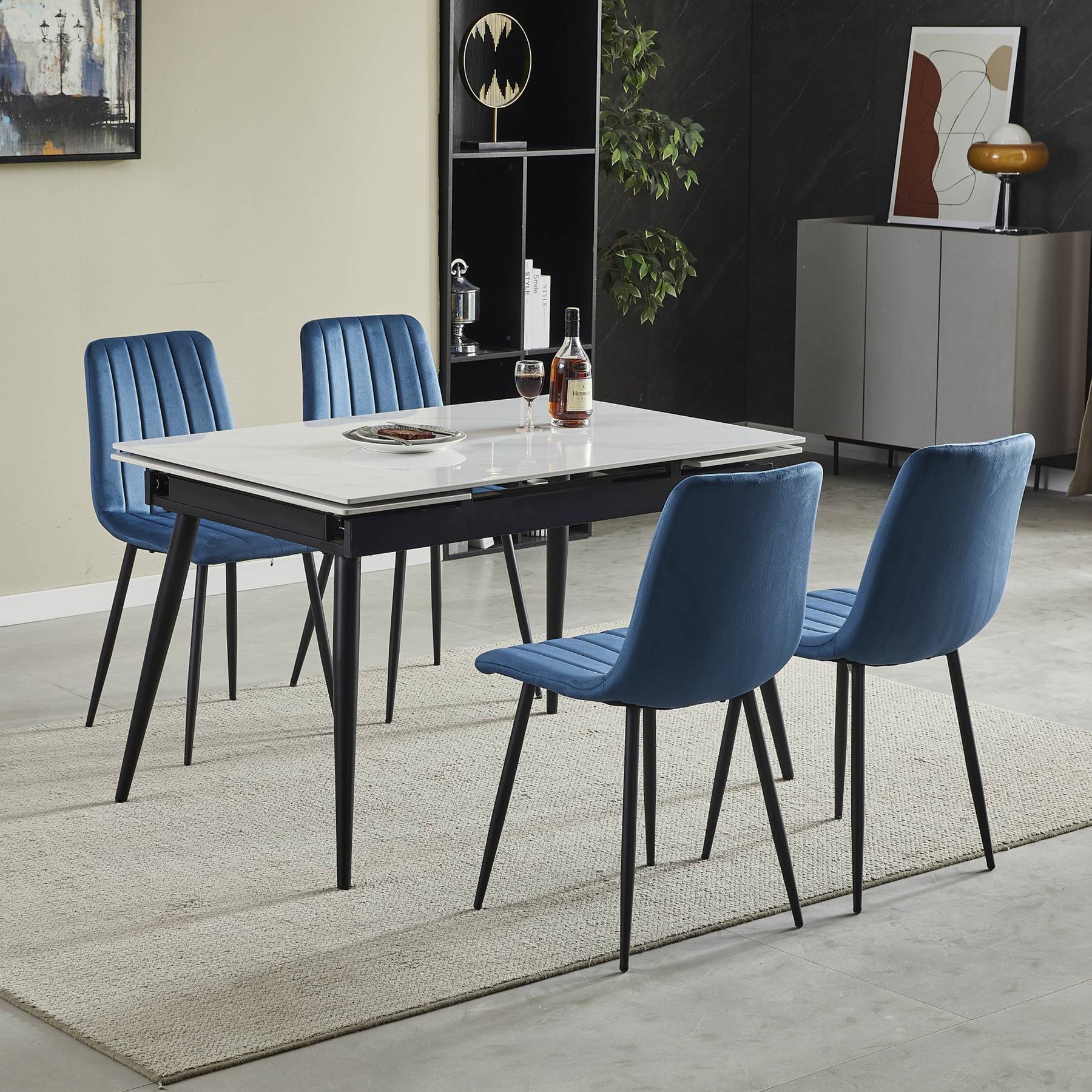 Avaston Extending Dining Table White from Roseland Furniture