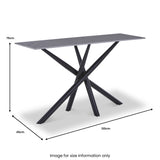 Barton Console Table Grey from Roseland Furniture