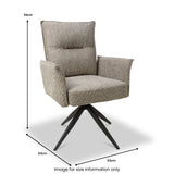 Morlie Swivel Chair Mink from Roseland Furniture